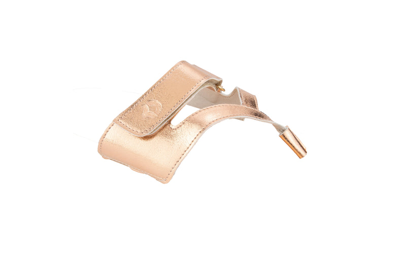 Rose golden sandal strap